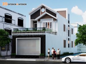 Mẫu thiết kế nhà đẹp 2 tầng tại Hải Dương