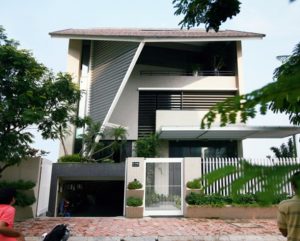 THIẾT KẾ BIỆT THỰ MÁI DỐC HÀ NỘI