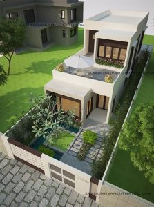 Thiết kế biệt thự phố 2 tầng đẹp