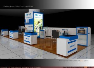 Thiết kế cửa hàng đẹp trưng bày bếp Frico