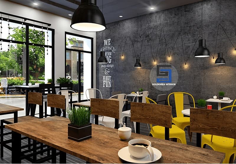 Thiết kế quán cafe công ty LG Hải Phòng 3