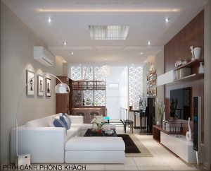 Thiết kế thi công nội thất phòng khách tại Hải Phòng
