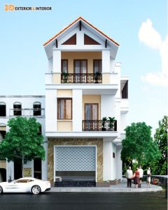 Các phương án thiết kế kiến trúc nhà phố Anh Lam ở Lê Chân Hải Phòng