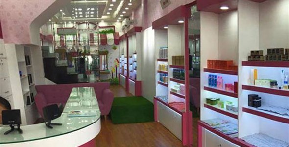 Mẫu thiết kế shop mỹ phẩm Hàn Quốc Hongikskin tại Hải Phòng 2