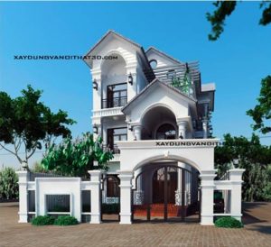 Mẫu nhà biệt thự tân cổ điển đẹp ở Hải Phòng