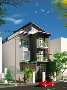 Mẫu nhà đẹp hiện đại 3 tầng