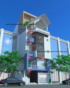 Mẫu nhà phố 5 tầng đẹp ở Quảng Ninh