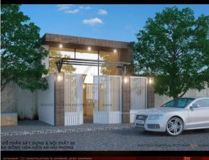 Mẫu nhà phố đẹp 1 tầng tại Hải Phòng
