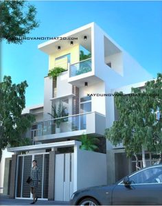 Mẫu nhà phố hiện đại 3 tầng đẹp