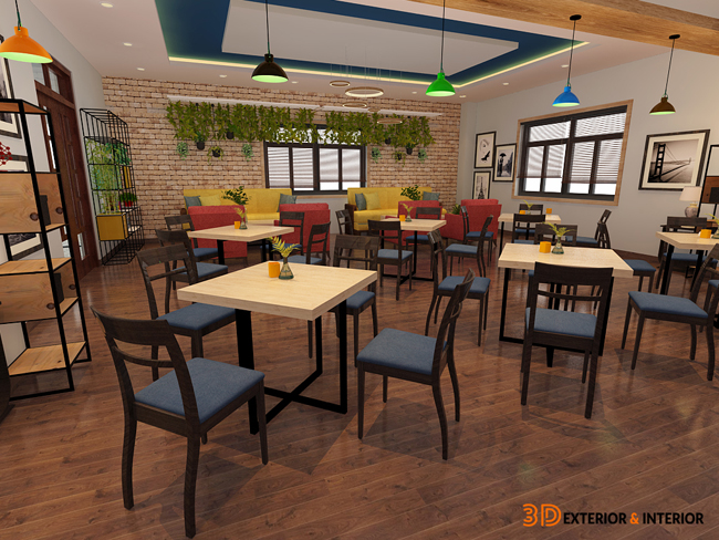 Mẫu thiết kế không gian khu café văn phòng tại Đình Vũ Hải Phòng 5