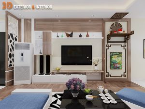 Mẫu thiết kế nội thất chung cư nhỏ 2 phòng ngủ