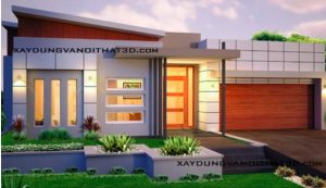 Nhà phố sang trọng đẹp 1 tầng