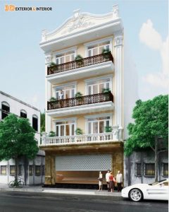 Thiết kế kiến trúc biệt thự tân cổ điển đẹp tinh tế