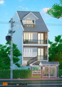 Thiết kế kiến trúc nhà mái dốc Hải Phòng