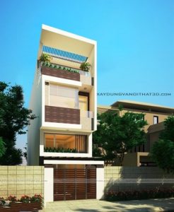 Thiết kế kiến trúc nhà ống ở Bắc Ninh