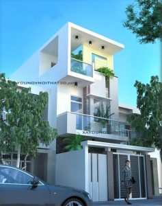 Thiết kế mặt tiền nhà phố tại Bắc Ninh