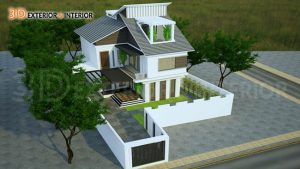 Thiết kế nhà biệt thự mái dốc đẹp