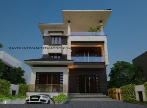 Thiết kế nhà biệt thự sân vườn tại Hải Phòng