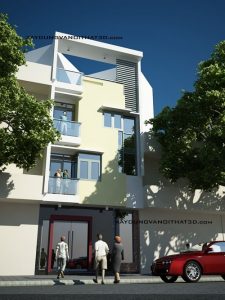 Thiết kế nhà phố mặt tiền tại Hải Dương