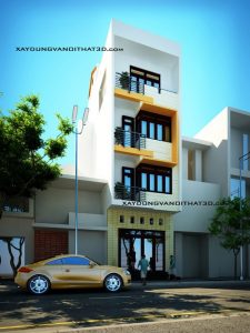 Thiết kế nhà ống hiện đại ở Hải Phòng