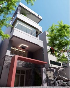 Thiết kế nhà đẹp 4 tầng tại Quảng Ninh
