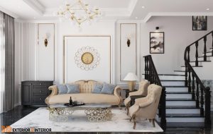 Thiết kế nội thất nhà phố Gia đình Anh Hà An Dương