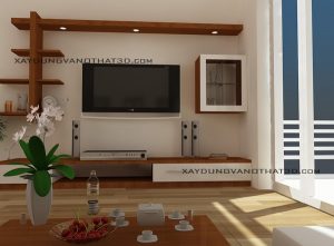 Thiết kế thi công nội thất phòng khách đẹp ở Hà Nội