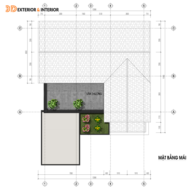 Thiết kế nội thất nhà mái thái 2 tầng đẹp hiện đại tại Quảng Ninh 3