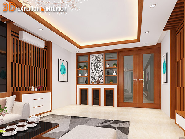 Thiết kế nội thất nhà phố hiện đại, sang trọng từ gỗ công nghiệp cao cấp 1