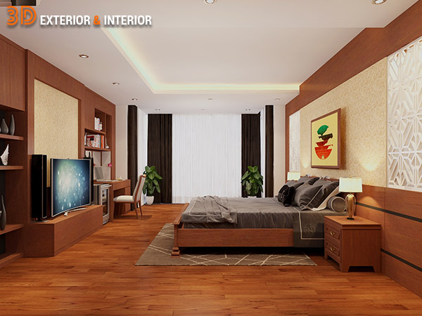 Thiết kế nội thất nhà phố hiện đại, sang trọng từ gỗ công nghiệp cao cấp 6
