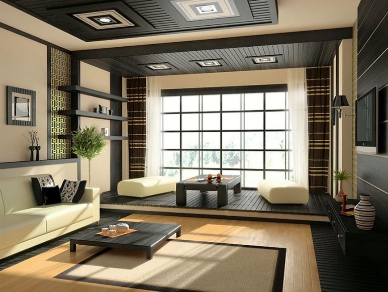 Thiết kế nội thất nhà phong cách Á Đông hiện đại đẹp 2