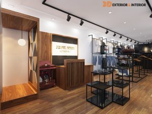 Thiết kế nội thất shop thời trang nam 60m2 tại Hải Phòng
