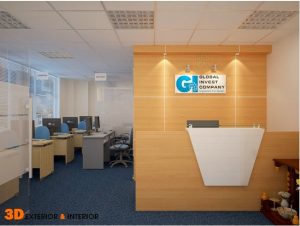 Thiết kế nội thất văn phòng Global Invest 1