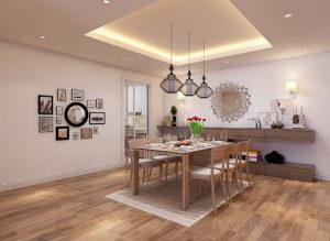 Thiết kế nội thất nhà hiện đại, sang trọng với điểm nhấn bằng gỗ