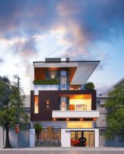 Xây dựng nhà phố mặt tiền 8m kết hợp kinh doanh tại hải phòng