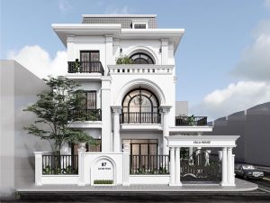 Thiết kế biệt thự kiểu Pháp ở Hà Nội