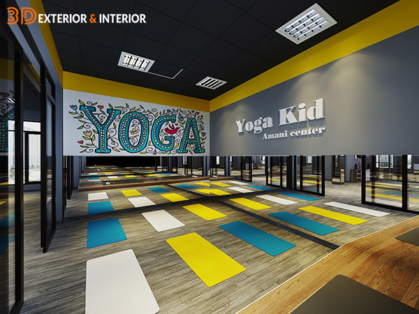 Thiết kế phòng tập yoga đẹp hiện đại 11