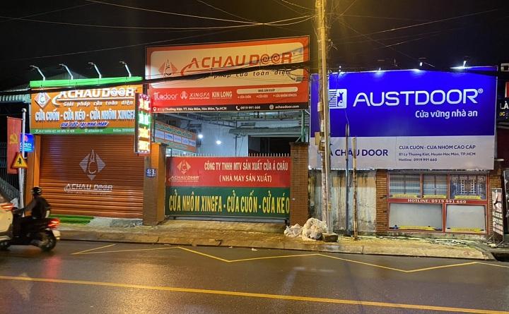 Hệ thống nhà máy, cửa hàng cửa cuốn Á Châu