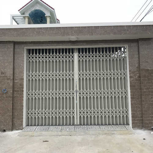 Lắp đặt cửa kéo cổng loại cửa kéo có lá quận 3, TPHCM