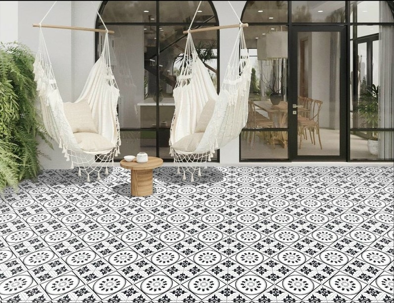 Gạch hoa lát sân Gạch hoa lát sân