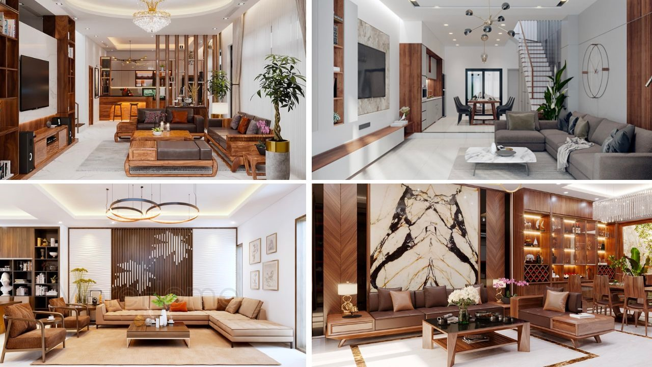 A collage of different rooms Description automatically generated