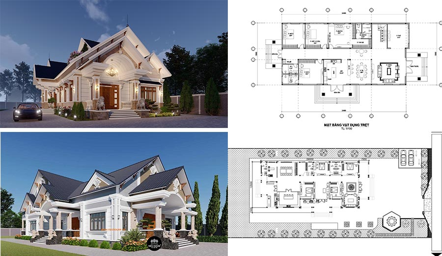 A house with a blueprint Description automatically generated