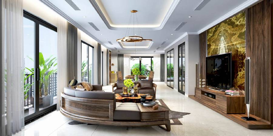 A living room with a couch and a coffee table Description automatically generated